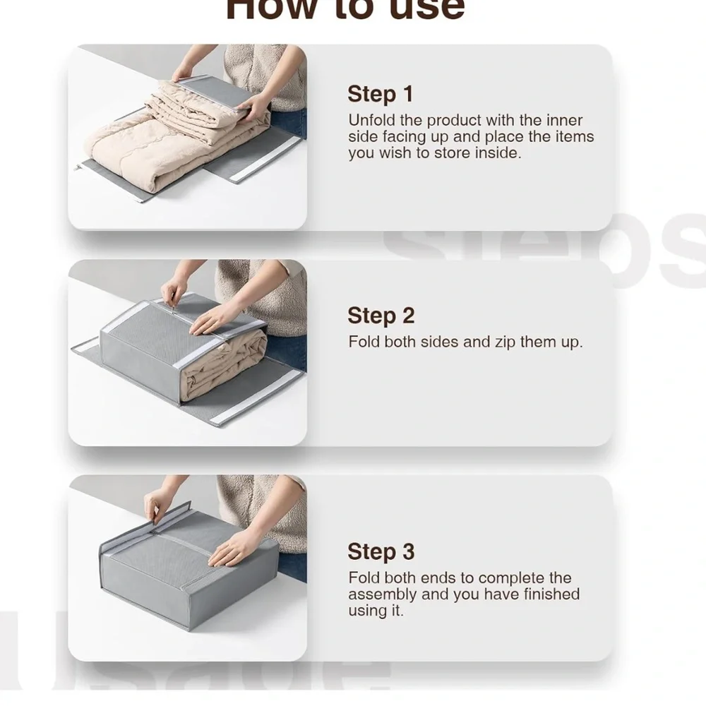Bed sheet organizers and storage - Set of 6